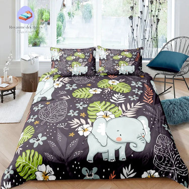 Housse de Couette Éléphant 140x200